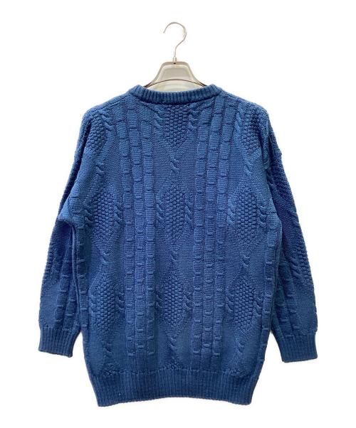 Burberry's（バーバリー）Burberry's (バーバリー) 厚手ニット ブルー サイズ:Sの古着・服飾アイテム