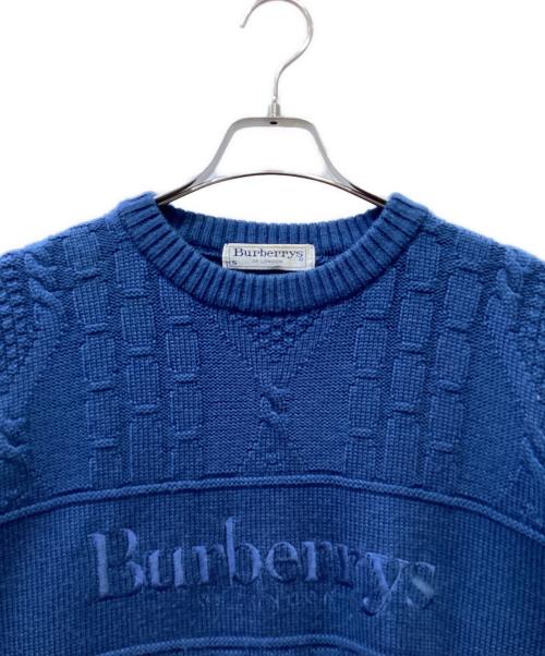 Burberry's（バーバリー）Burberry's (バーバリー) 厚手ニット ブルー サイズ:Sの古着・服飾アイテム