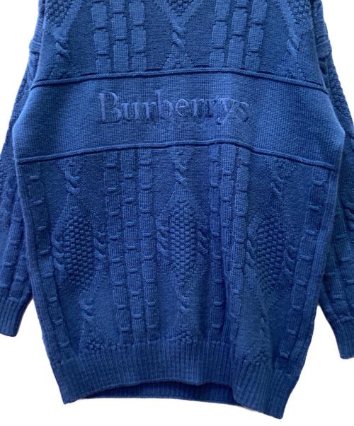 Burberry's（バーバリー）Burberry's (バーバリー) 厚手ニット ブルー サイズ:Sの古着・服飾アイテム