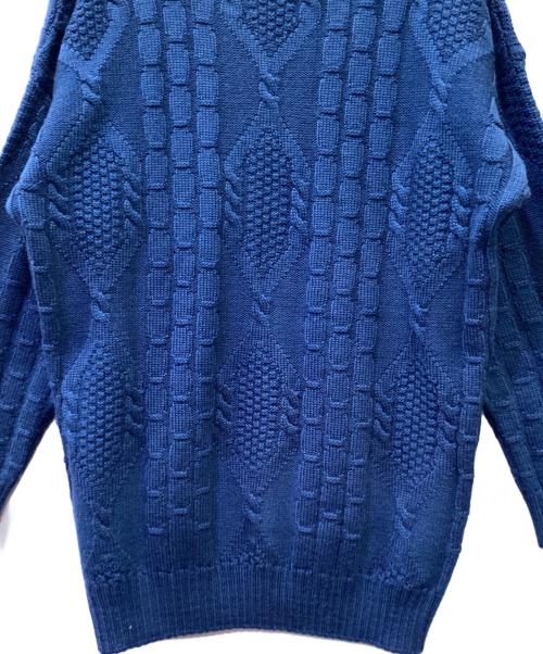 Burberry's（バーバリー）Burberry's (バーバリー) 厚手ニット ブルー サイズ:Sの古着・服飾アイテム