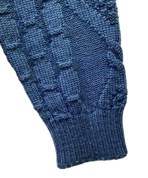 Burberry's（バーバリー）Burberry's (バーバリー) 厚手ニット ブルー サイズ:Sの古着・服飾アイテム