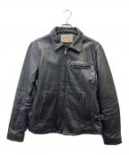 AVIREXアヴィレックス）の古着「レザージャケット」｜ブラック