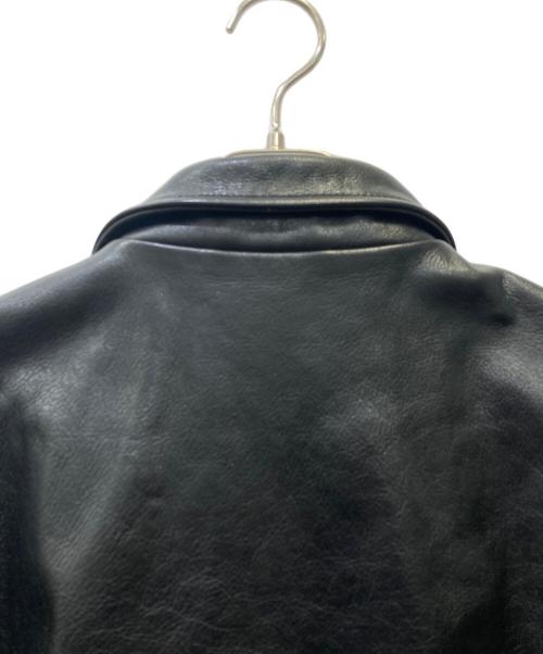 AVIREX（アヴィレックス）AVIREX (アヴィレックス) レザージャケット ブラック サイズ:40の古着・服飾アイテム