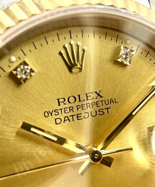 ROLEX（ロレックス）ROLEX (ロレックス) Datejust 36 デイトジャスト36 10Pダイヤ Ref.16233G 36mm シャンパン文字盤 シャンパン文字盤 サイズ:36mm/19.0cmの古着・服飾アイテム