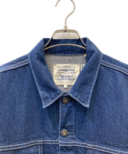 LEVI'S MADE&CRAFTED（リーバイスメイドクラフテッド）LEVI'S MADE&CRAFTED (リーバイスメイドクラフテッド) バック刺繍デニムジャケット インディゴ サイズ:ジャパンサイズM 未使用品の古着・服飾アイテム