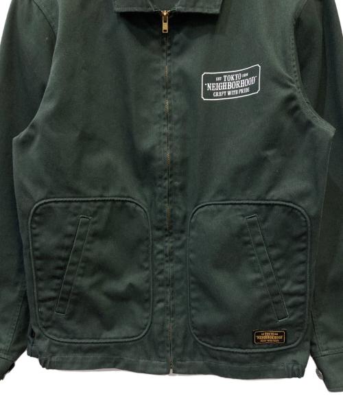 NEIGHBORHOOD（ネイバーフッド）NEIGHBORHOOD (ネイバーフッド) ジップアップジャケット グリーン サイズ:Lの古着・服飾アイテム
