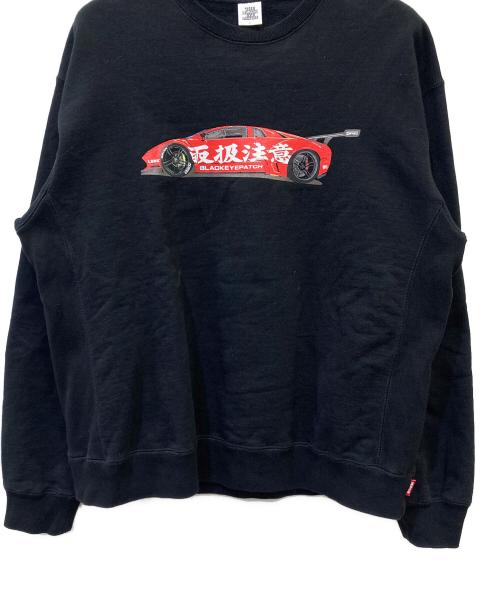 BlackEyePatch（ブラックアイパッチ）BlackEyePatch (ブラックアイパッチ) LBWK (LBWK) スウェット ブラック サイズ:Lの古着・服飾アイテム