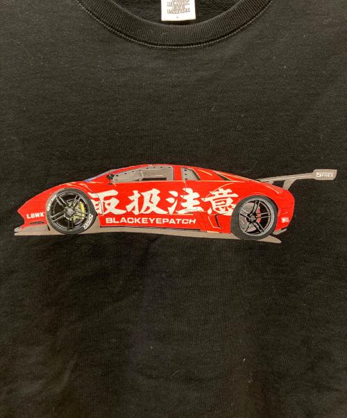 BlackEyePatch（ブラックアイパッチ）BlackEyePatch (ブラックアイパッチ) LBWK (LBWK) スウェット ブラック サイズ:Lの古着・服飾アイテム