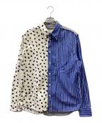 MARNIマルニ）の古着「長袖シャツ」｜ホワイト×ブルー