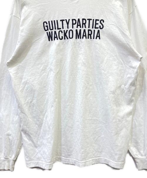 WACKO MARIA（ワコマリア）WACKO MARIA (ワコマリア) BUDSPOOL (バッズプール) 長袖カットソー ホワイト サイズ:Ｌの古着・服飾アイテム