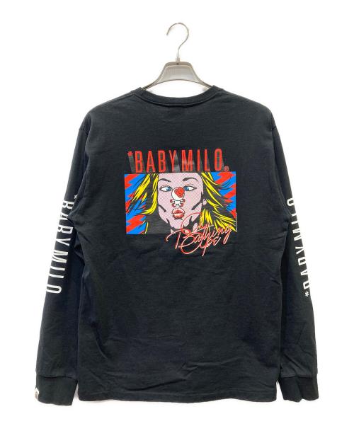 A BATHING APE（アベイシングエイプ）A BATHING APE (ア ベイシング エイプ) 長袖カットソー ブラック サイズ:Lの古着・服飾アイテム