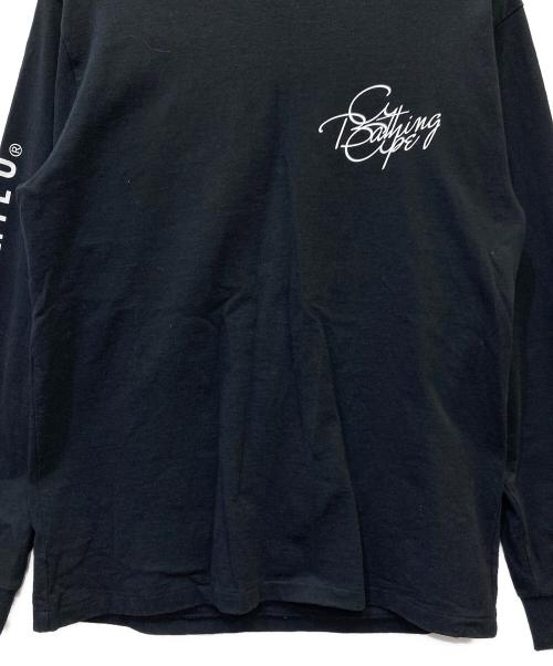 A BATHING APE（アベイシングエイプ）A BATHING APE (ア ベイシング エイプ) 長袖カットソー ブラック サイズ:Lの古着・服飾アイテム