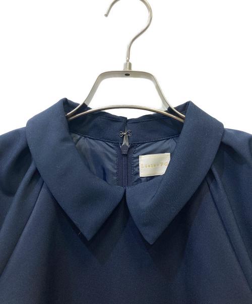 Lilala（リララ）Lilala (リララ) バルーンスリーブワンピース ネイビー サイズ:Sの古着・服飾アイテム