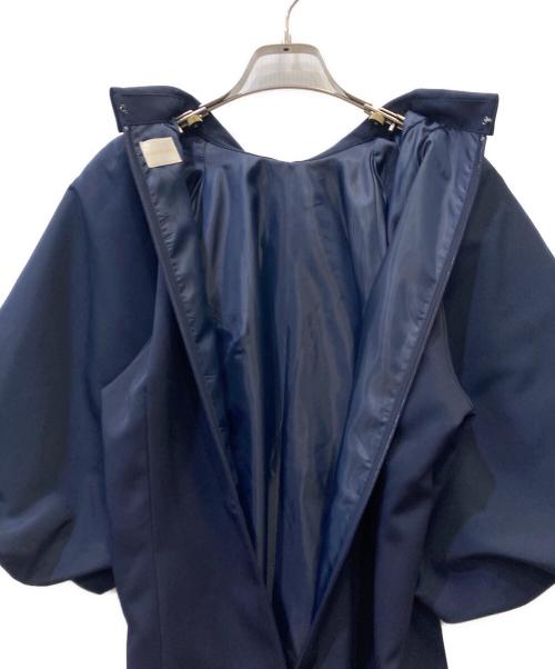 Lilala（リララ）Lilala (リララ) バルーンスリーブワンピース ネイビー サイズ:Sの古着・服飾アイテム