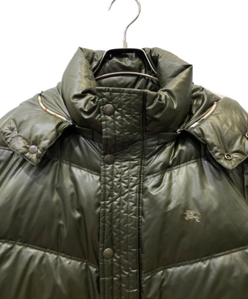BURBERRY BLUE LABEL（バーバリー ブルー レーベル）BURBERRY BLUE LABEL (バーバリー ブルー レーベル) ダウンジャケット オリーブ サイズ:Mの古着・服飾アイテム
