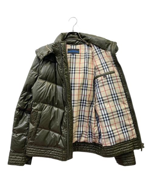 BURBERRY BLUE LABEL（バーバリー ブルー レーベル）BURBERRY BLUE LABEL (バーバリー ブルー レーベル) ダウンジャケット オリーブ サイズ:Mの古着・服飾アイテム