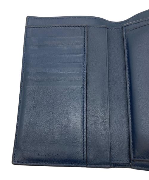 CELINE（セリーヌ）CELINE (セリーヌ) 3つ折り財布 レッド×ネイビーの古着・服飾アイテム