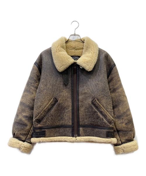 aviation（アビエーション）aviation (アビエーション) B-3 フライトジャケット ブラウン サイズ:Lの古着・服飾アイテム