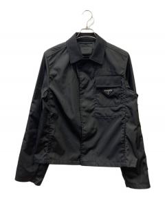 中古・古着通販】PRADA (プラダ) レザージャケット ブラック サイズ:46