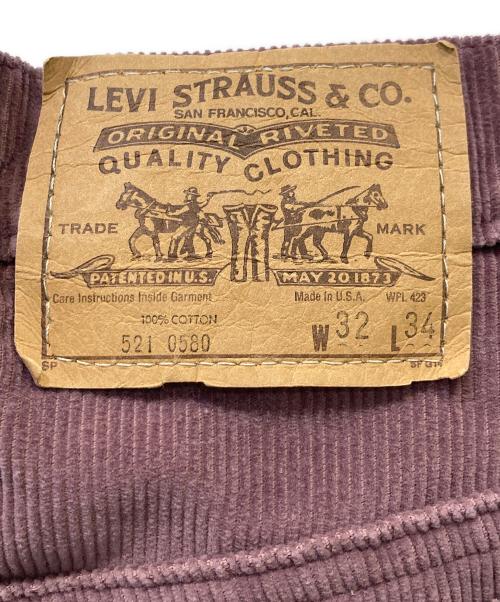 LEVI'S（リーバイス）LEVI'S (リーバイス) コーデュロイパンツ パープル サイズ:W32×L34の古着・服飾アイテム