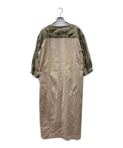 Curensology（カレンソロジー）Curensology (カレンソロジー) 長袖ワンピース カーキ サイズ:Ｆの古着・服飾アイテム