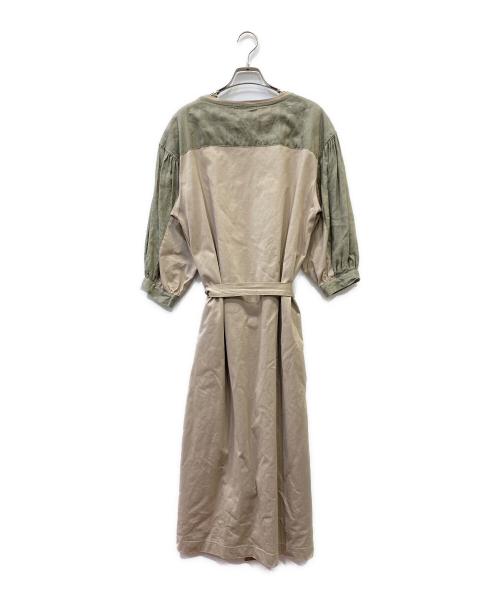 Curensology（カレンソロジー）Curensology (カレンソロジー) 長袖ワンピース カーキ サイズ:Ｆの古着・服飾アイテム