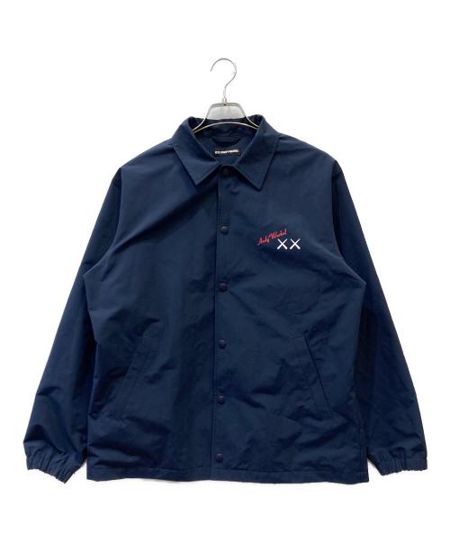 UNIQLO（ユニクロ）UNIQLO (ユニクロ) KAWS (カウズ) コーチジャケット ネイビー サイズ:Lの古着・服飾アイテム