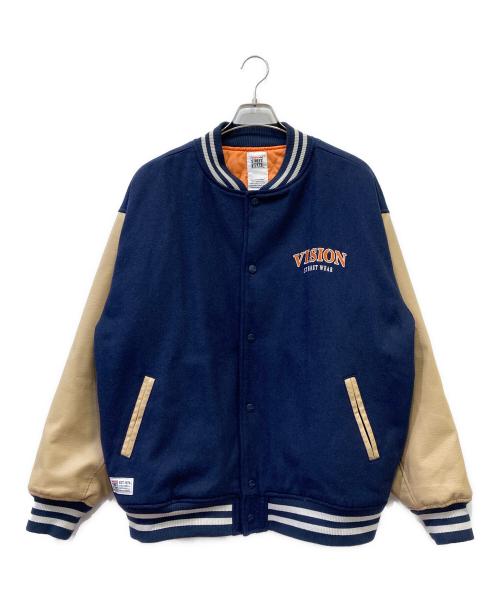 VISION STREET WEAR（ヴィションストリートウェアー）VISION STREET WEAR (ヴィションストリートウェアー) スタジャン ネイビー サイズ:LLの古着・服飾アイテム