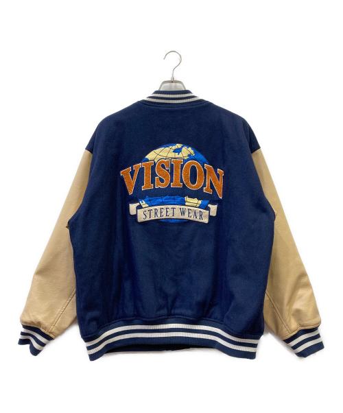 VISION STREET WEAR（ヴィションストリートウェアー）VISION STREET WEAR (ヴィションストリートウェアー) スタジャン ネイビー サイズ:LLの古着・服飾アイテム