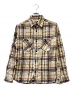 中古・古着通販】CAMCO (カムコ) ネルシャツ レッド×ブルー サイズ:M