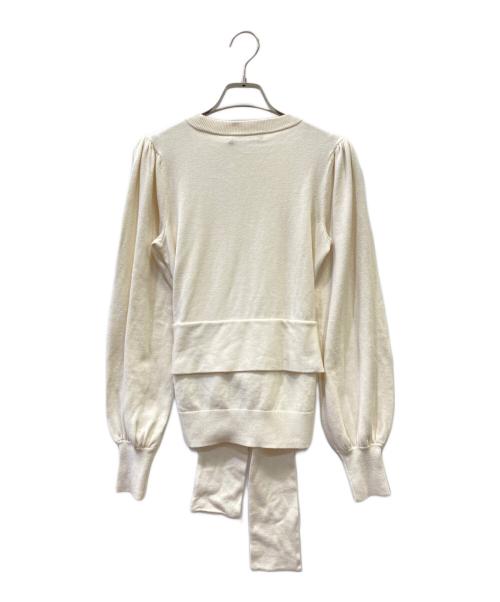 LAUREN RALPH LAUREN（ローレンラルフローレン）LAUREN RALPH LAUREN (ローレンラルフローレン) 薄手ニット アイボリー サイズ:ＸＳ 未使用品の古着・服飾アイテム