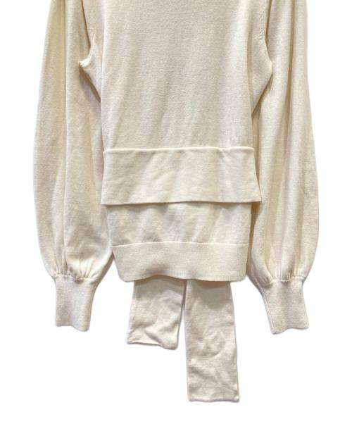 LAUREN RALPH LAUREN（ローレンラルフローレン）LAUREN RALPH LAUREN (ローレンラルフローレン) 薄手ニット アイボリー サイズ:ＸＳ 未使用品の古着・服飾アイテム