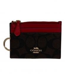 COACH（コーチ）の古着「カードケース」｜ブラウン×レッド