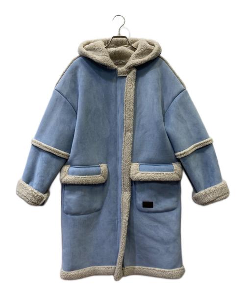 Billabong（ビラボン）Billabong (ビラボン) ムートンコート スカイブルー サイズ:Mの古着・服飾アイテム