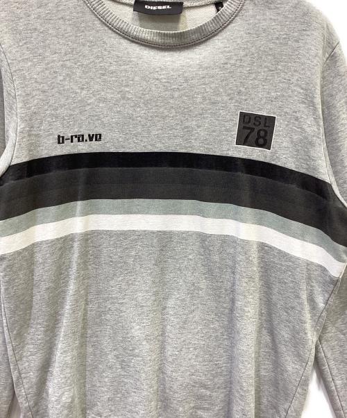 DIESEL（ディーゼル）DIESEL (ディーゼル) スウェット グレー サイズ:Ｓの古着・服飾アイテム