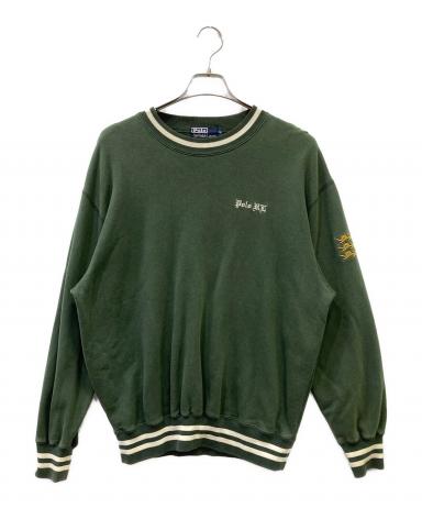 【美品】RALPHLAUREN スウェット 前V 虎 刺繍 レディース 緑. 中古・古着通販】POLO RALPH LAUREN (ポロ・ラルフローレン