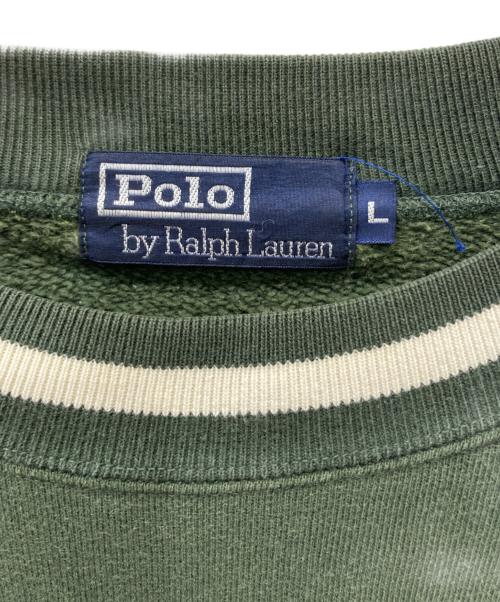 POLO RALPH LAUREN（ポロ・ラルフローレン）POLO RALPH LAUREN (ポロ・ラルフローレン) スウェット グリーン サイズ:Lの古着・服飾アイテム