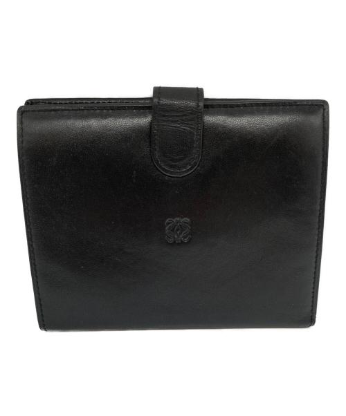 LOEWE（ロエベ）LOEWE (ロエベ) 2つ折り財布 ブラックの古着・服飾アイテム