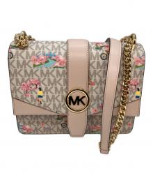 MICHAEL KORS（マイケルコース）の古着「ショルダーバッグ」｜ベージュ×ピンク