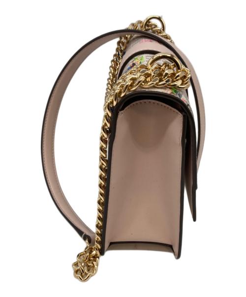 MICHAEL KORS（マイケルコース）MICHAEL KORS (マイケルコース) ショルダーバッグ ベージュ×ピンクの古着・服飾アイテム