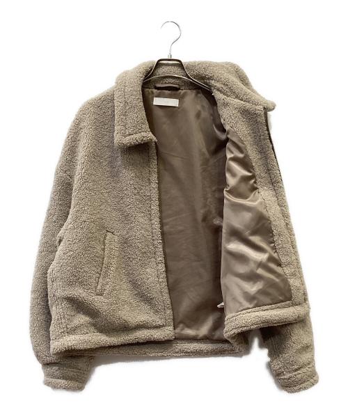 WYM LIDNM（ウィム バイ リドム）WYM LIDNM (ウィム バイ リドム) ボアジャケット ブラウン サイズ:Lの古着・服飾アイテム