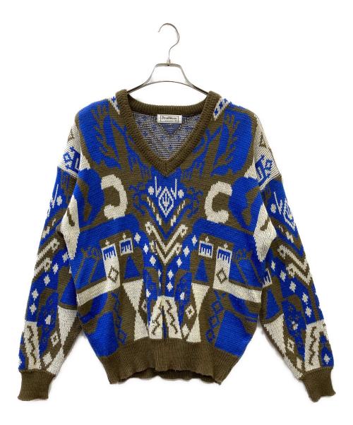 JOHN WOOD（ジョン ウッド）JOHN WOOD (ジョン ウッド) ニット ブラウン サイズ:XLの古着・服飾アイテム