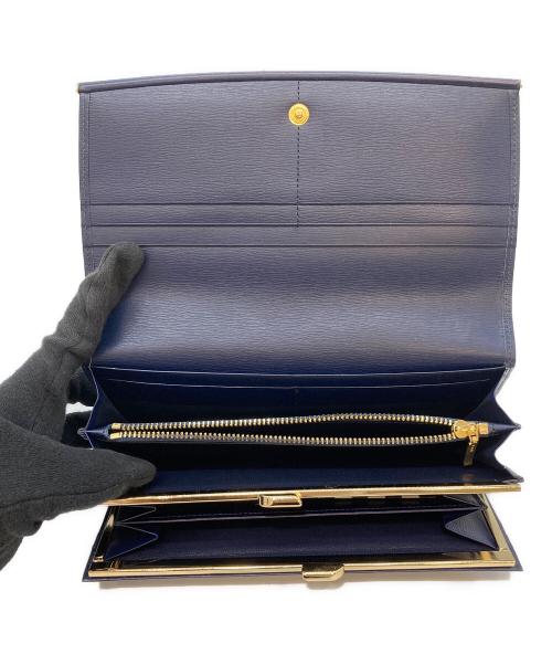 VALENTINO GARAVANI（ヴァレンティノ・ガラヴァーニ）VALENTINO GARAVANI (ヴァレンティノ・ガラヴァーニ) 長財布 ネイビーの古着・服飾アイテム