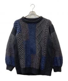 Athena Designs（アテナデザインズ）の古着「ニット」｜ネイビー×ブラック