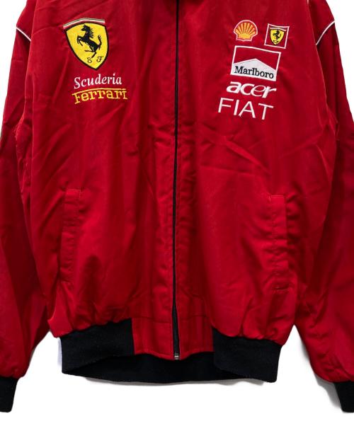 Ferrari（フェラーリ）Ferrari (フェラーリ) レーシングジャケット レッド サイズ:XLの古着・服飾アイテム