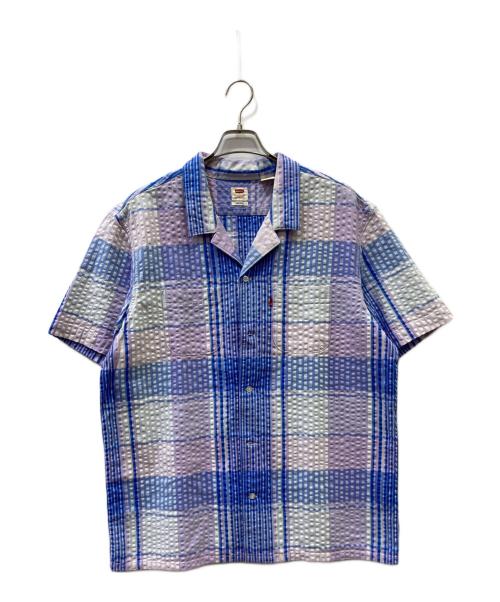 LEVI'S（リーバイス）LEVI'S (リーバイス) 半袖シャツ ブルー サイズ:Lの古着・服飾アイテム