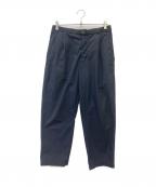 GOLDWINゴールドウイン）の古着「1TUCK EASY TAPERED TROUSERS」｜ネイビー