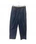 GOLDWIN（ゴールドウイン）の古着「1TUCK EASY TAPERED TROUSERS」｜ネイビー