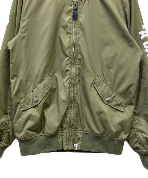 A BATHING APE（アベイシングエイプ）A BATHING APE (アベイシングエイプ) MA-1ジャケット カーキ サイズ:Ｍの古着・服飾アイテム