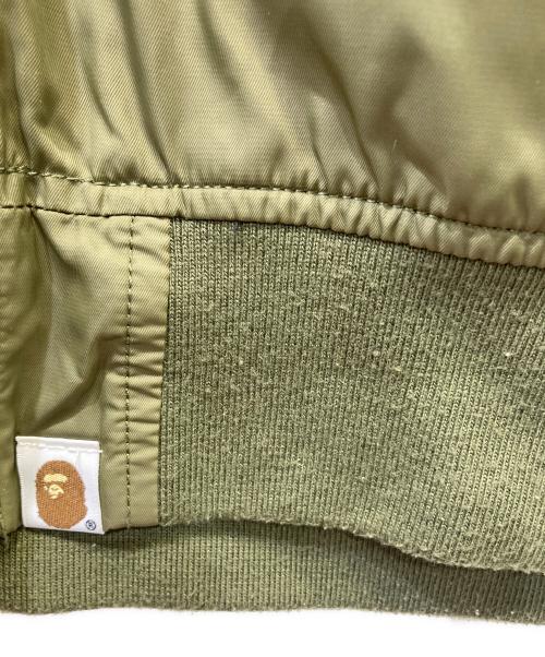 A BATHING APE（アベイシングエイプ）A BATHING APE (アベイシングエイプ) MA-1ジャケット カーキ サイズ:Ｍの古着・服飾アイテム
